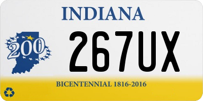 IN license plate 267UX