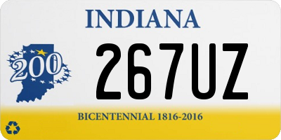 IN license plate 267UZ