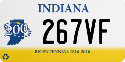 IN license plate 267VF