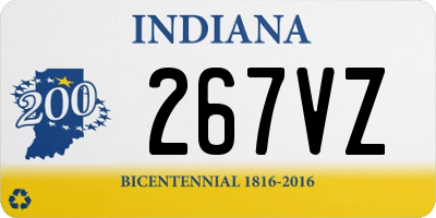 IN license plate 267VZ