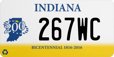 IN license plate 267WC