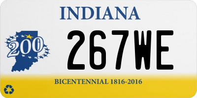 IN license plate 267WE