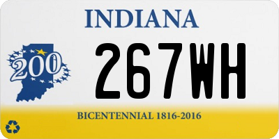 IN license plate 267WH