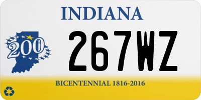 IN license plate 267WZ