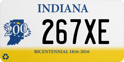 IN license plate 267XE