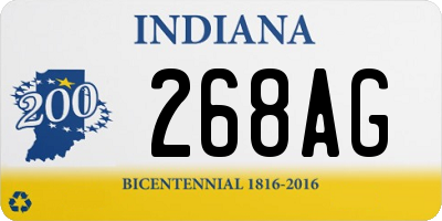 IN license plate 268AG