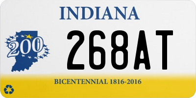 IN license plate 268AT