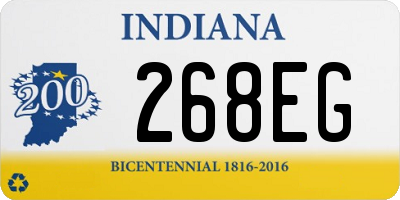 IN license plate 268EG