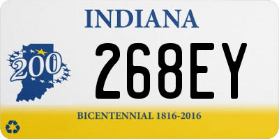 IN license plate 268EY