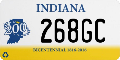 IN license plate 268GC