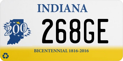 IN license plate 268GE