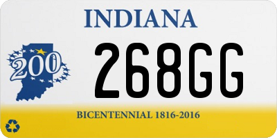 IN license plate 268GG