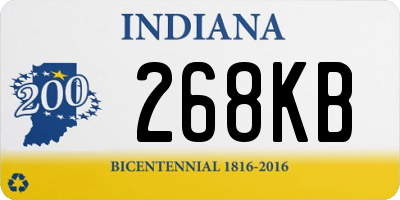 IN license plate 268KB