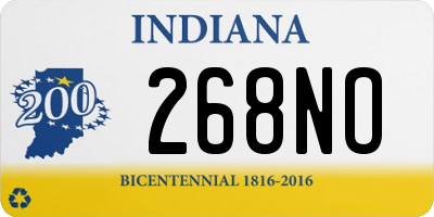IN license plate 268NO