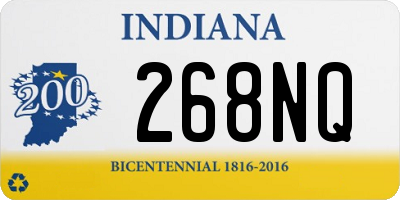 IN license plate 268NQ