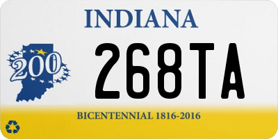 IN license plate 268TA