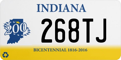 IN license plate 268TJ