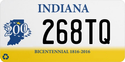 IN license plate 268TQ