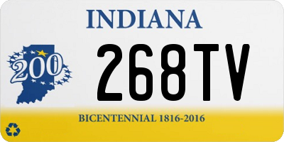 IN license plate 268TV