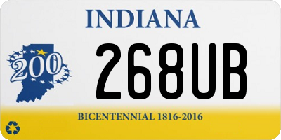 IN license plate 268UB