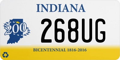 IN license plate 268UG