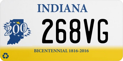 IN license plate 268VG