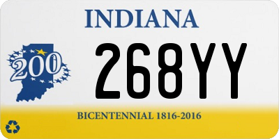 IN license plate 268YY