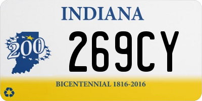 IN license plate 269CY