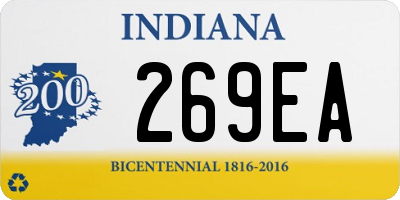 IN license plate 269EA