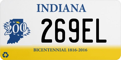 IN license plate 269EL