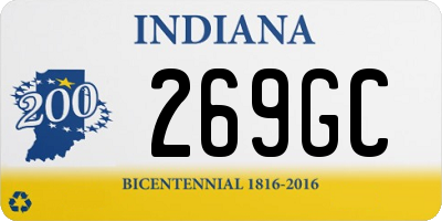 IN license plate 269GC