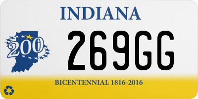 IN license plate 269GG