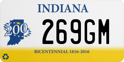 IN license plate 269GM