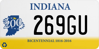 IN license plate 269GU