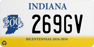 IN license plate 269GV