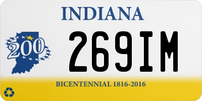 IN license plate 269IM