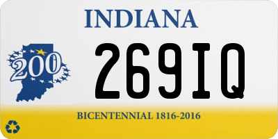 IN license plate 269IQ