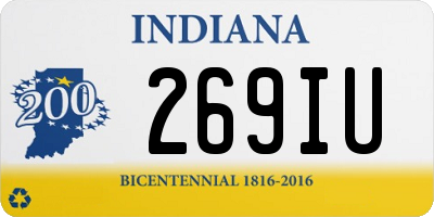 IN license plate 269IU