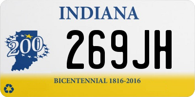 IN license plate 269JH