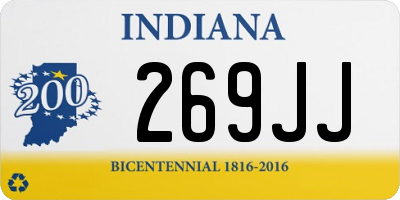 IN license plate 269JJ