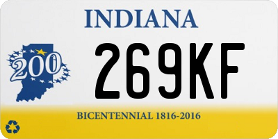 IN license plate 269KF