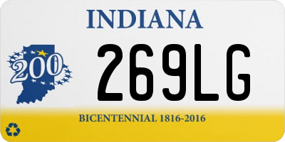 IN license plate 269LG