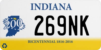 IN license plate 269NK