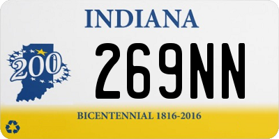 IN license plate 269NN