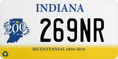 IN license plate 269NR