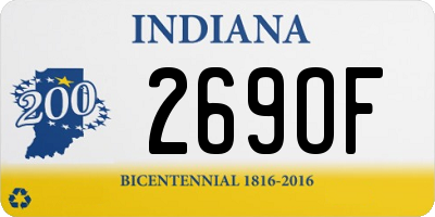 IN license plate 269OF