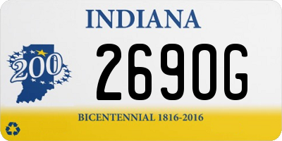 IN license plate 269OG