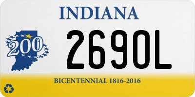 IN license plate 269OL