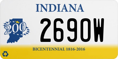 IN license plate 269OW