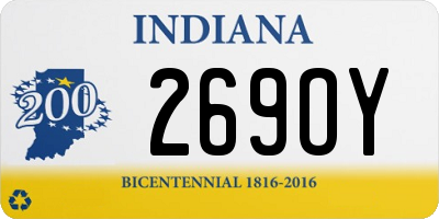 IN license plate 269OY